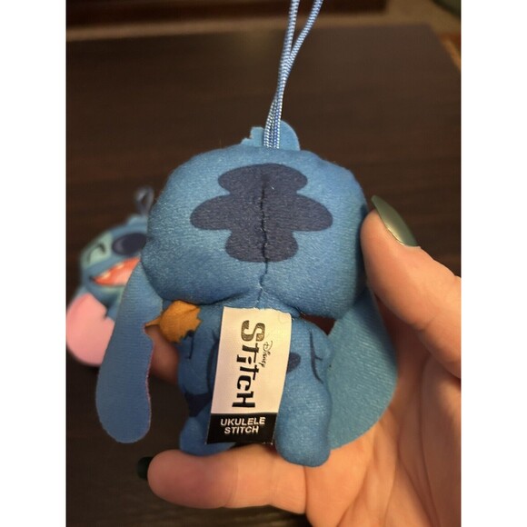 2022 McDonald's Happy Meal Toy Hanging Disney’s Stitch #5 Ukulele Stitch 2 Plush - Picture 3 of 4